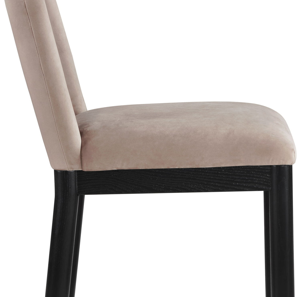 Conrad - Velvet Dining Chair With Black Legs