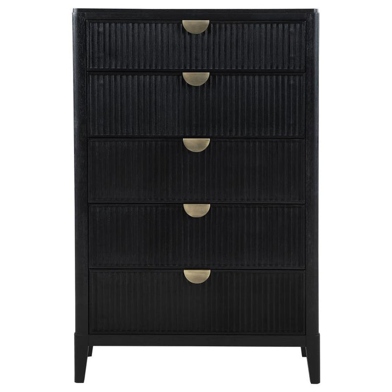 Brookmead - 5-Drawer Bedroom Chest - Black