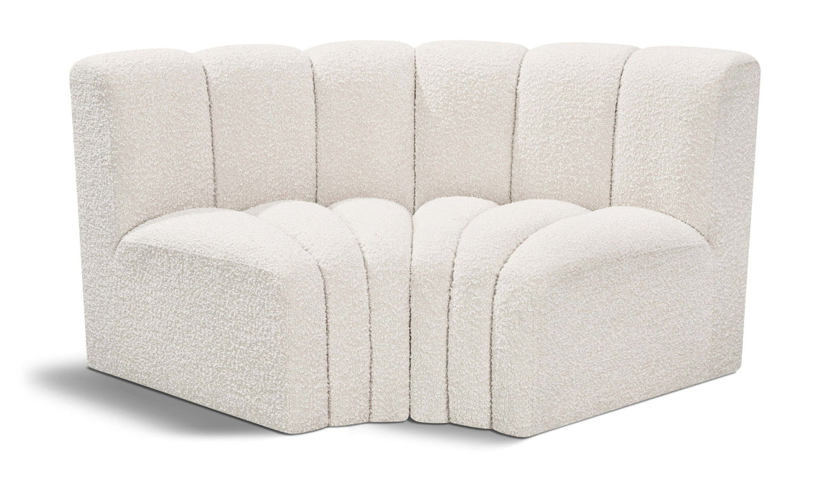 Arc - Boucle Fabric 2 Piece Modular Sofa