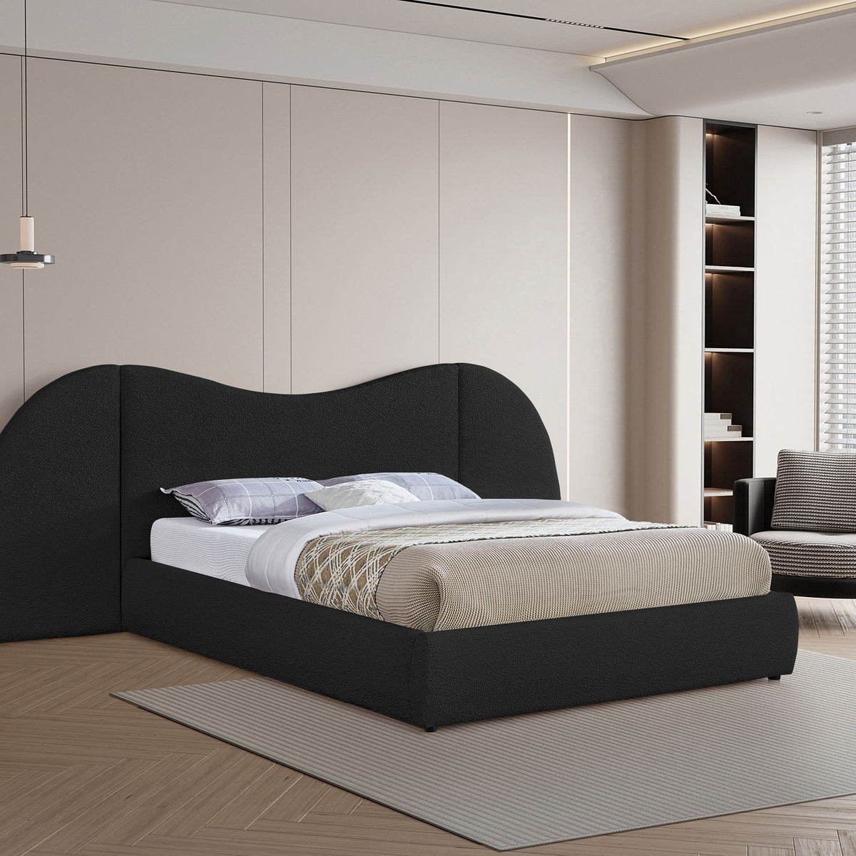 Everest - Boucle Fabric Bed