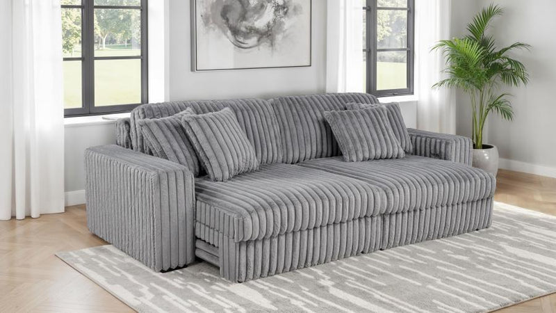 Jacana - Corduroy Upholstered Dual Power Chaise Sofa