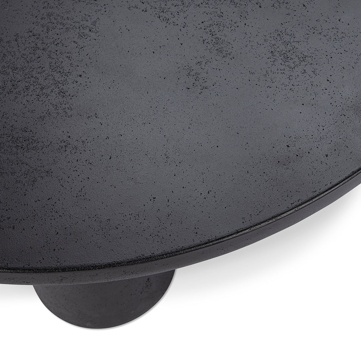 Anzio - 36" Outdoor Concrete Coffee Table - Black