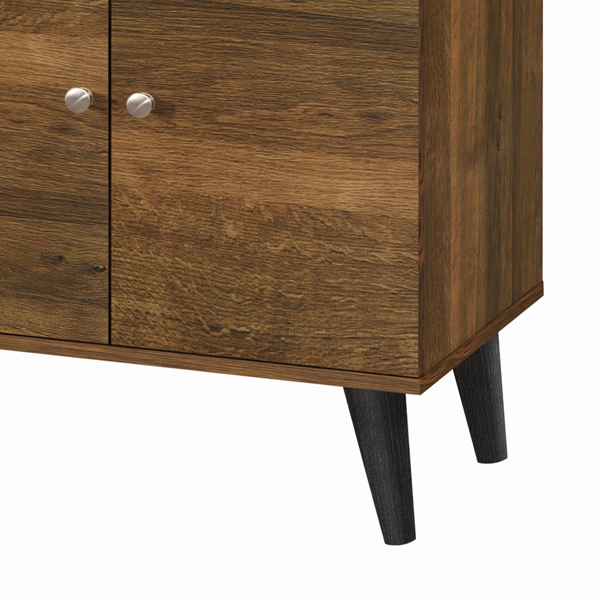 Amidon - TV Stand, With 2 Storage Shelves And 1 Cabinet