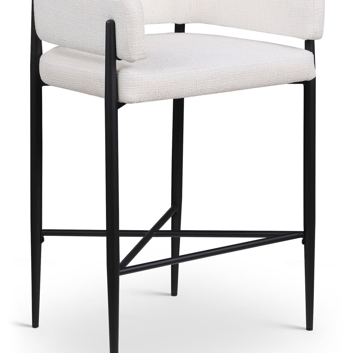 Dame - Fabric Upholstered Counter Stool (Set of 2)