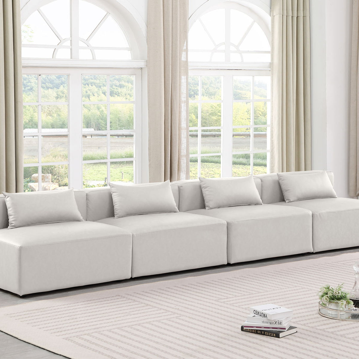Cube - Modular 4 Seat Armless Sofa