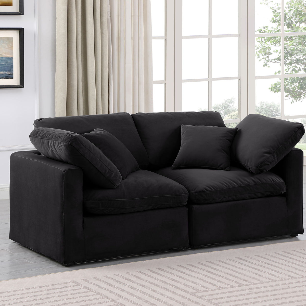 Indulge - Velvet 2 Seat Modular Sofa