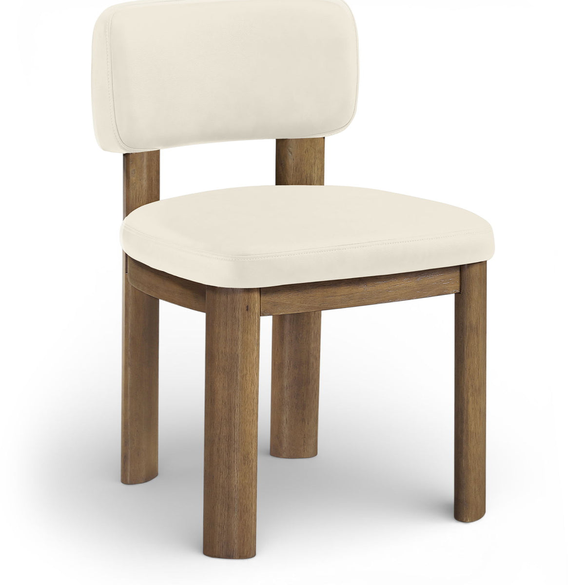 Paloma - Vegan Leather Upholstered Dining Chair (Set of 2) - Brown Frame