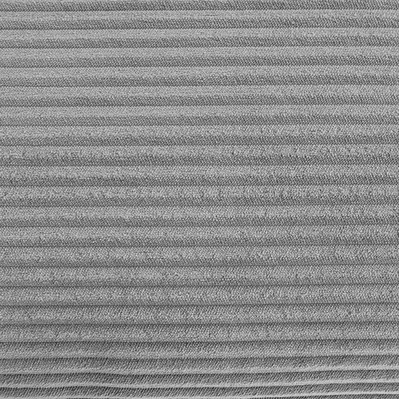 Light gray textured fabric upholstery close-up with fine horizontal weave