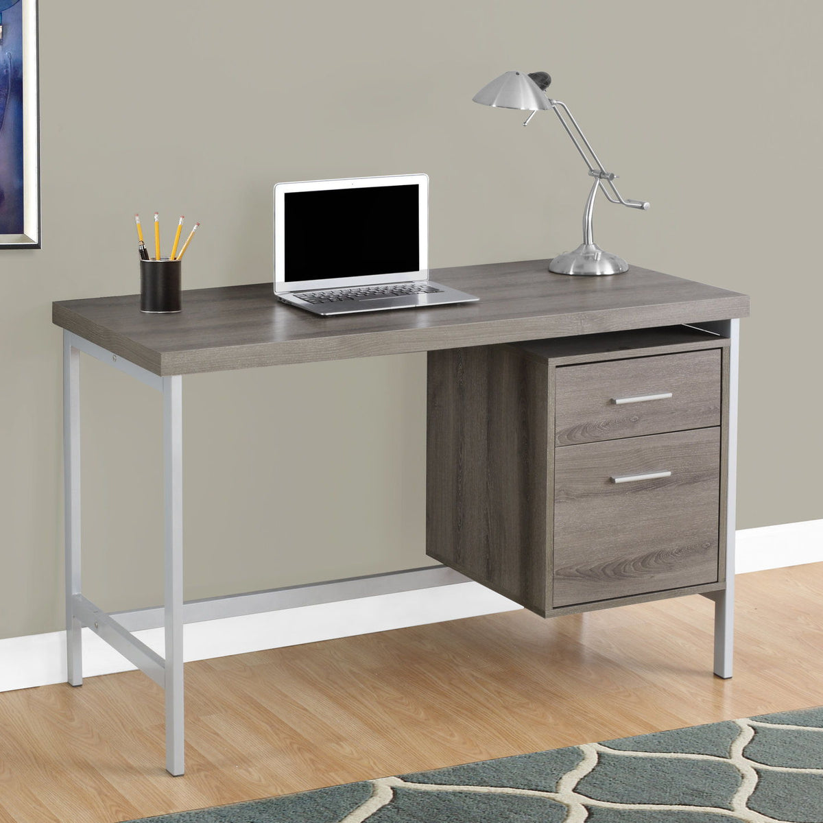 Computer Desk For Home Office, Left, Right Set - Up, Storage Drawers, Modern Design