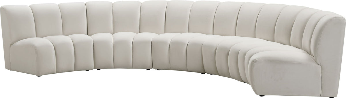 Infinity - 5 Piece Velvet Modular Sectional