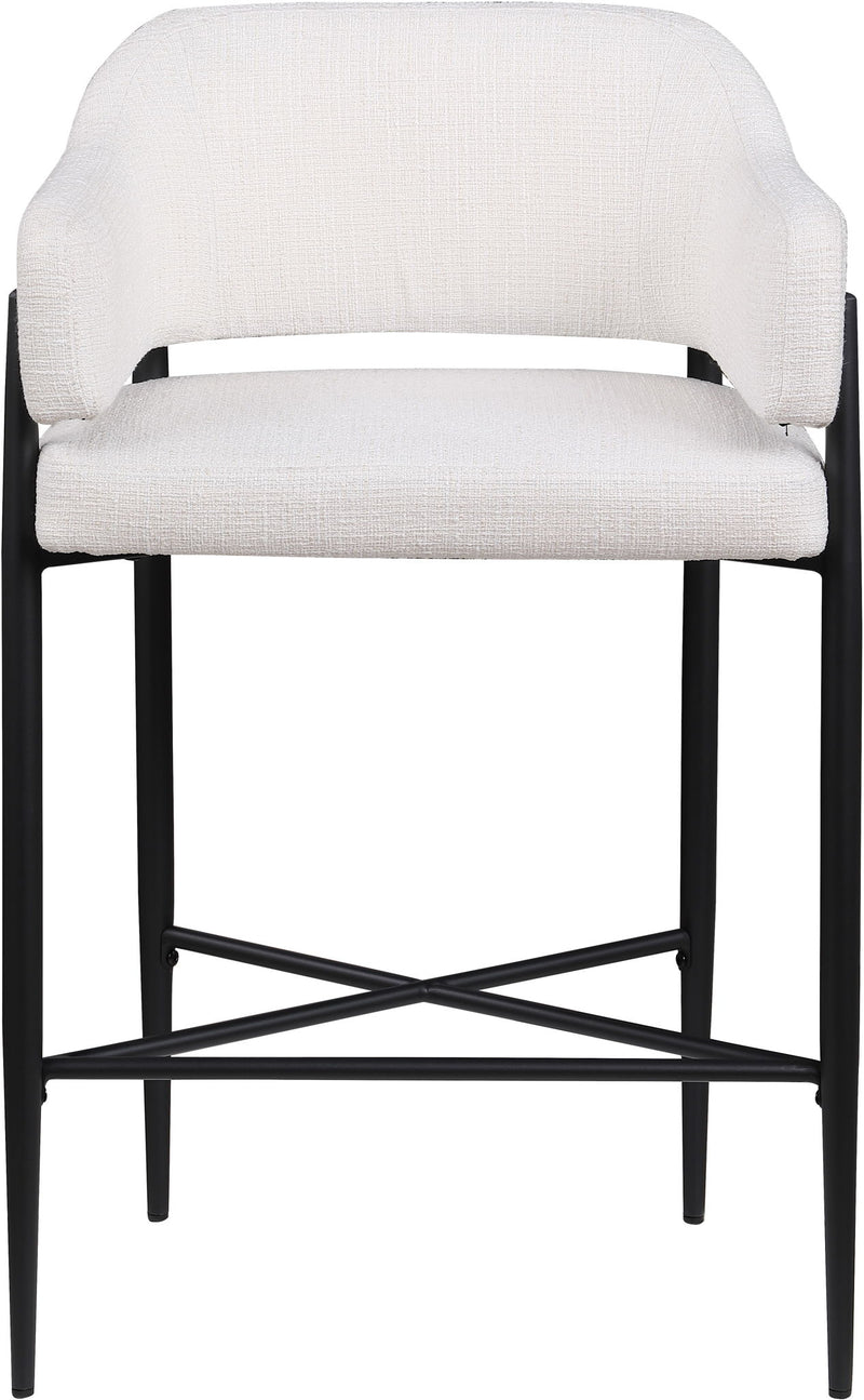 Dame - Fabric Upholstered Counter Stool (Set of 2)