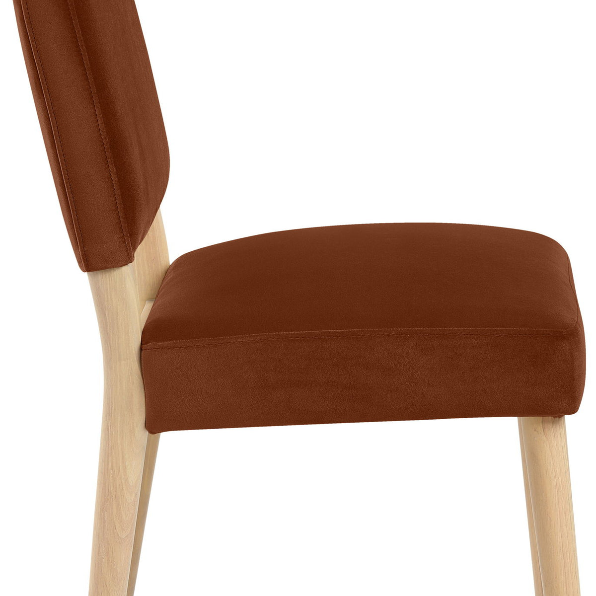 Varinelle - Velvet Dining Chair (Set of 2) - Natural Frame