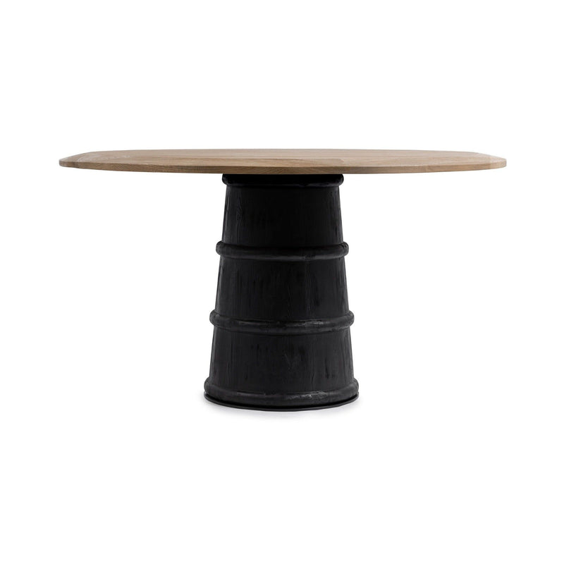 Lunen - 55" Round Dining Table - Soft Reef Noir