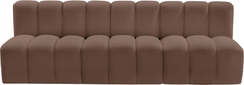 Arc - Faux Leather 3 Seats Modular Sofa