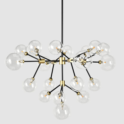 Phoenix - Chandelier - Black/Gold