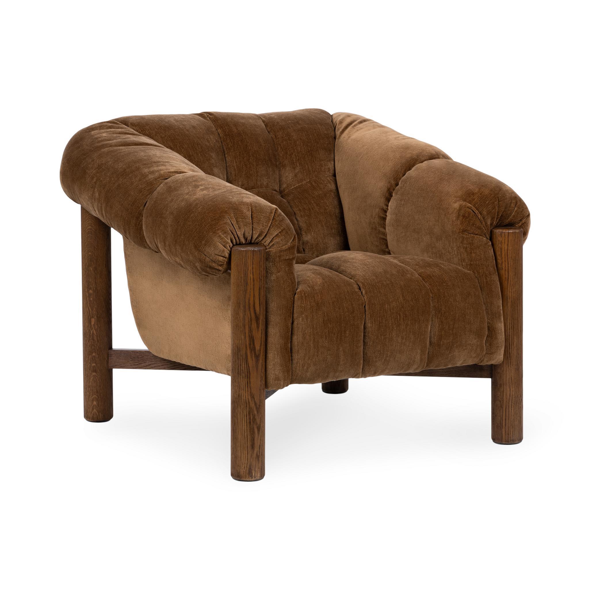 Sansa - Upholstered Accent Chair - Bronze