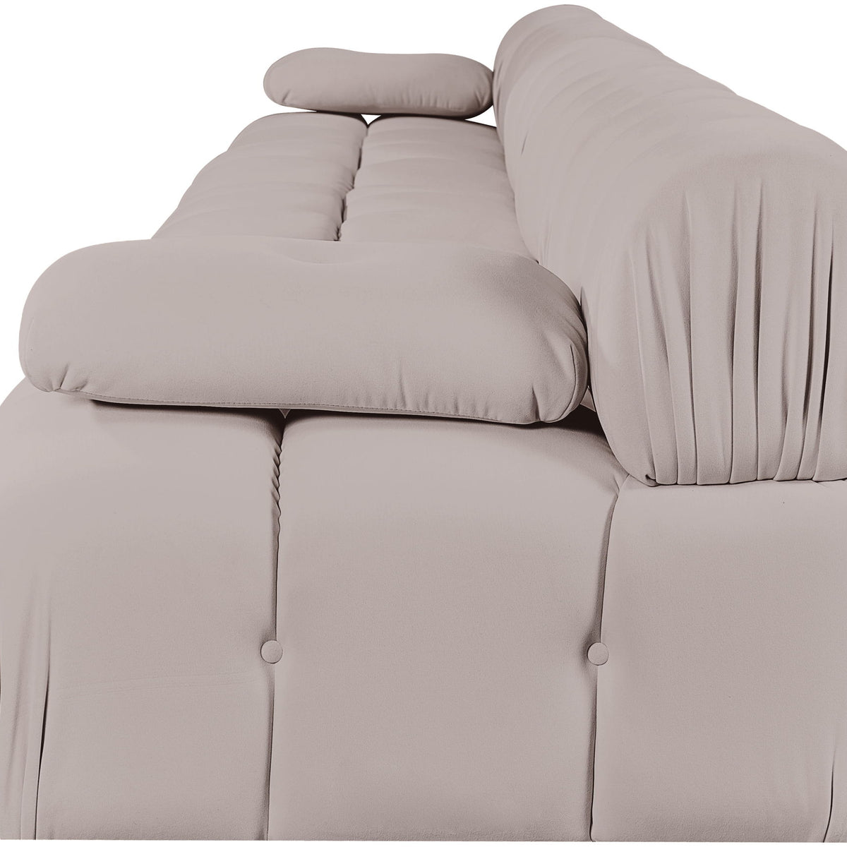 Orin - Velvet 5 Piece Modular Armless Sofa