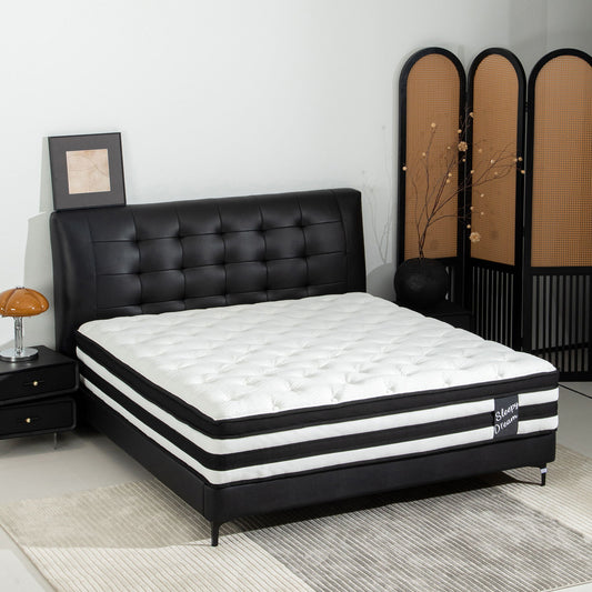 12" Breathable Hybrid Mattress, Memory Foam, Individual Pocket Springs