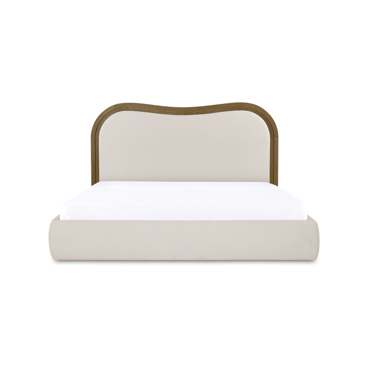 Camilla - Queen Bed - Oat / White / Beige