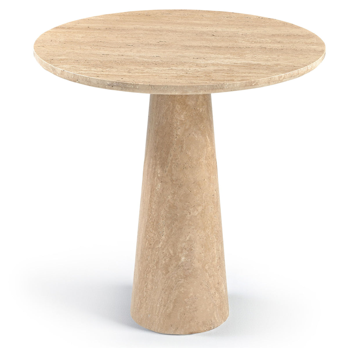 Fontelina - 30" Genuine Bistro Dining Table - Travertine