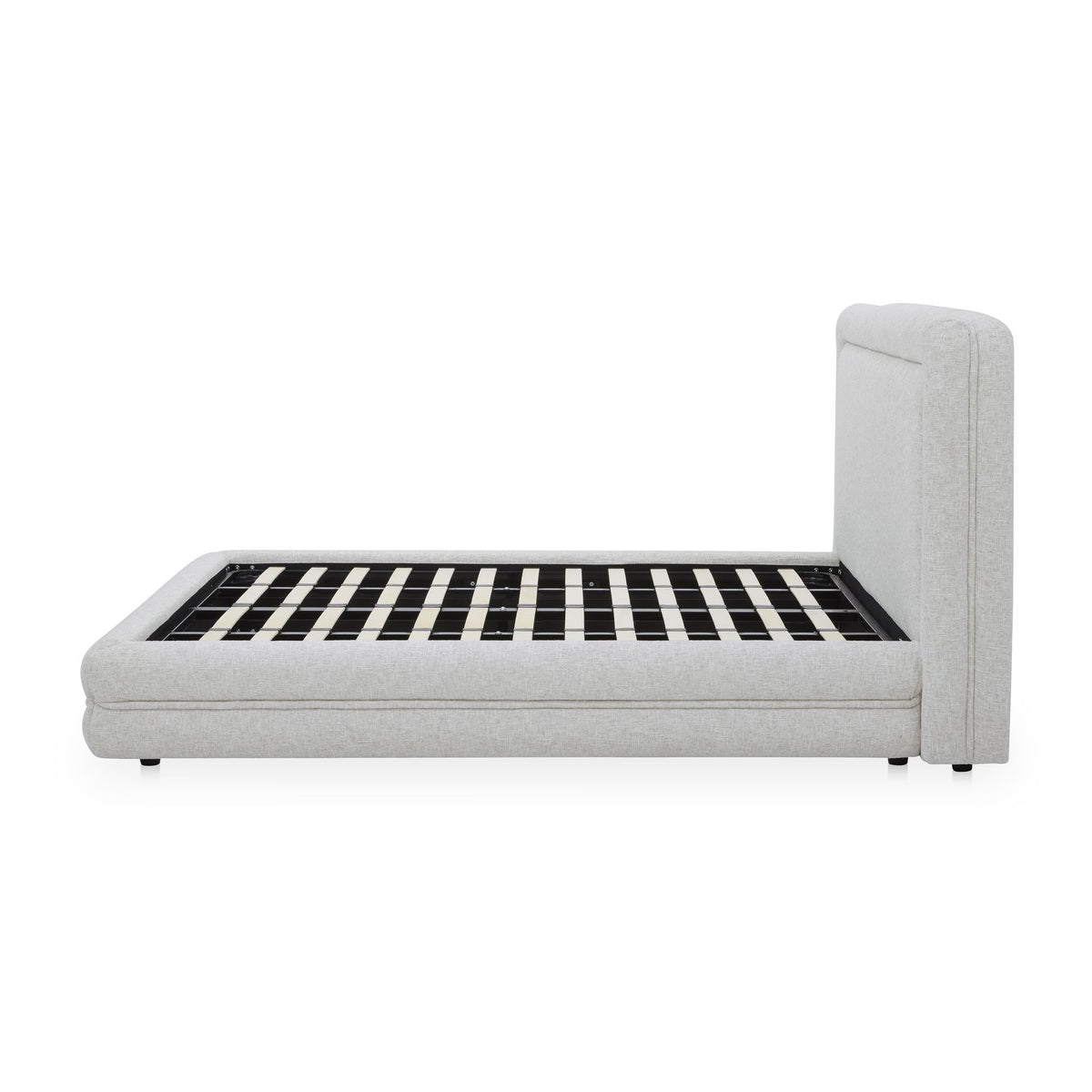 Tory - King Bed Pebble - White