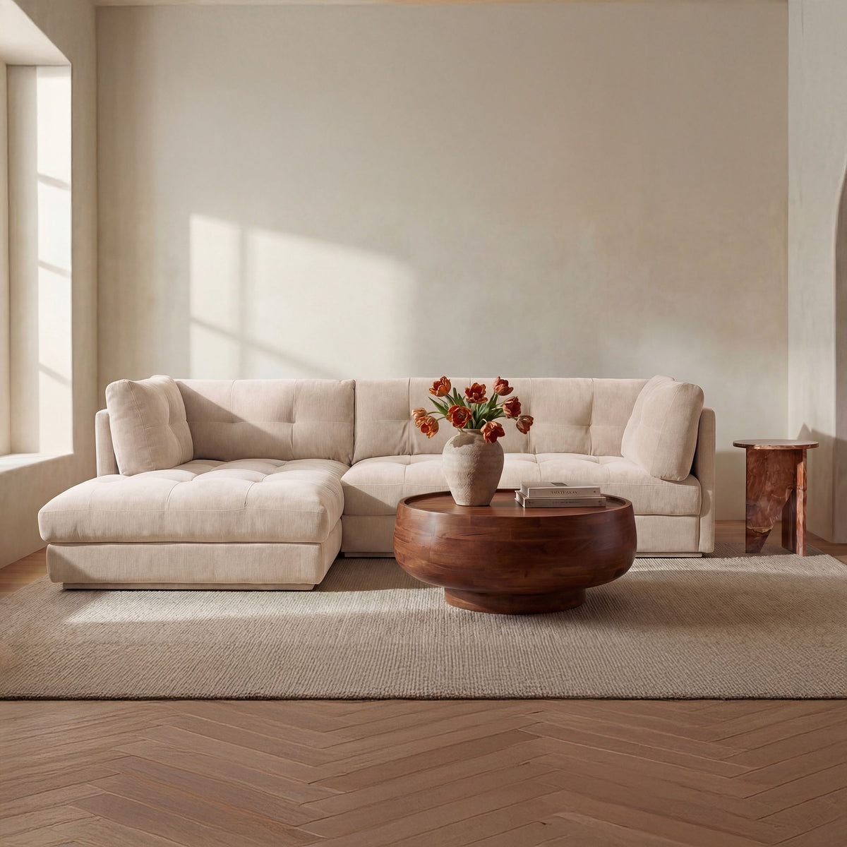Mischa - Sectional - Light Beige