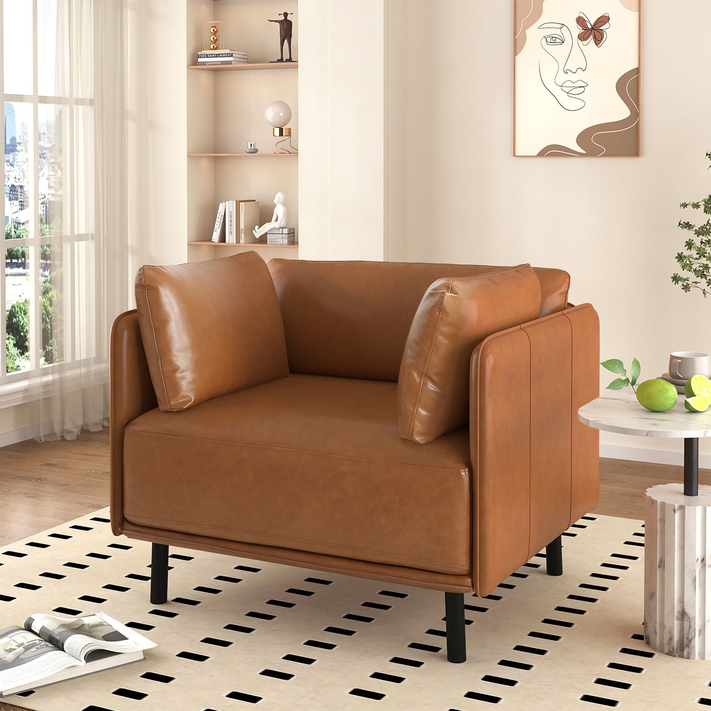 Vintage Modern Aesthetic Appeal Lounge Chair