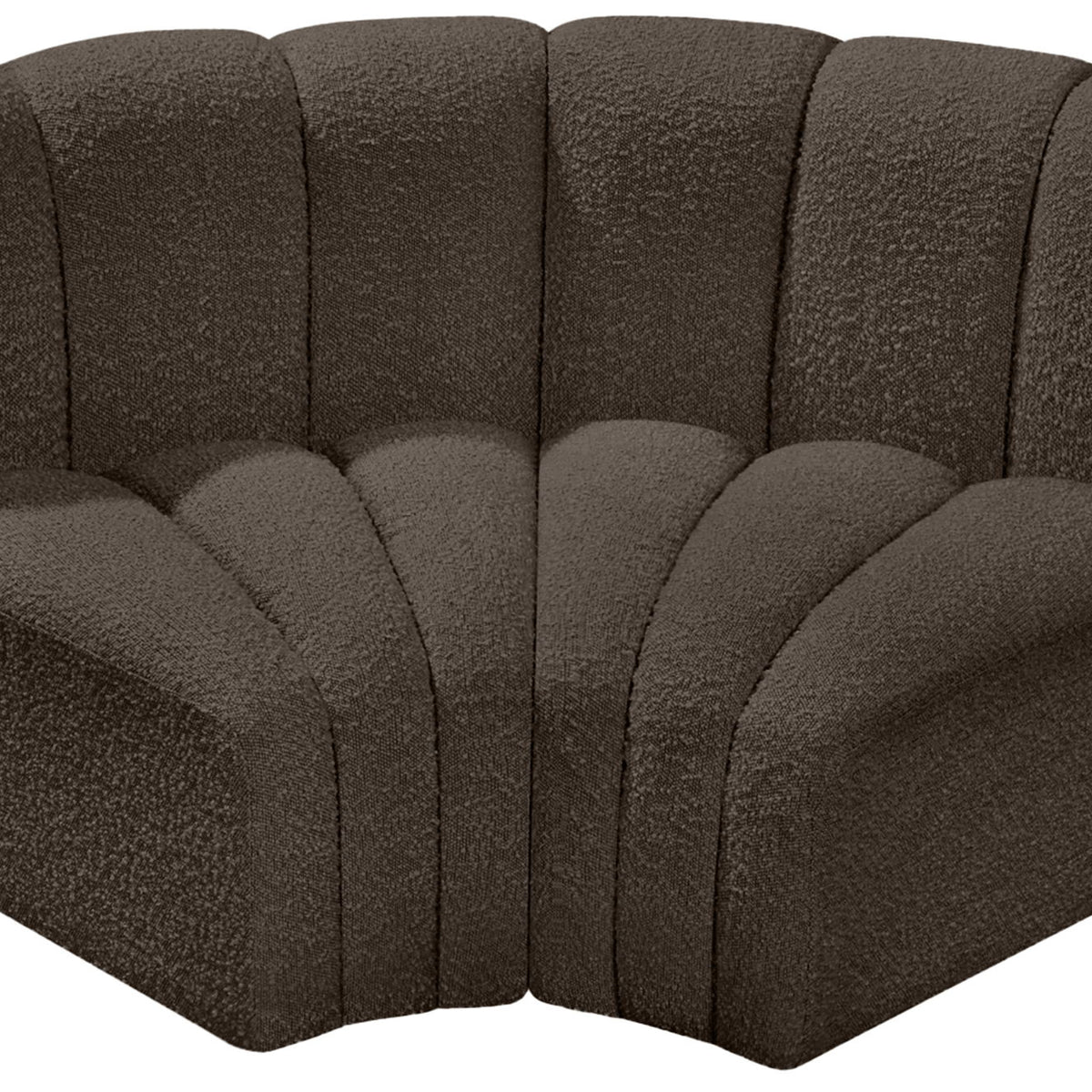 Arc - Boucle Fabric 2 Piece Modular Sofa