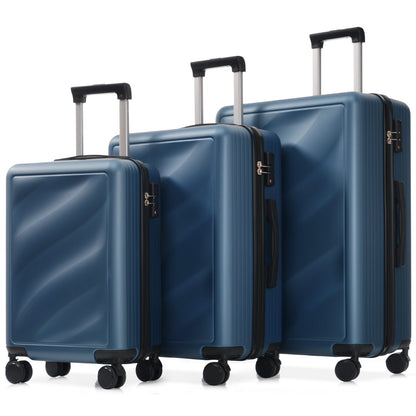 Luggage Set 3 Piece, Lightweight Durable ABS Suitcases with Spinner Wheels and TSA Lock, Carry-on & Checked Travel Luggage (20'/24'/28')