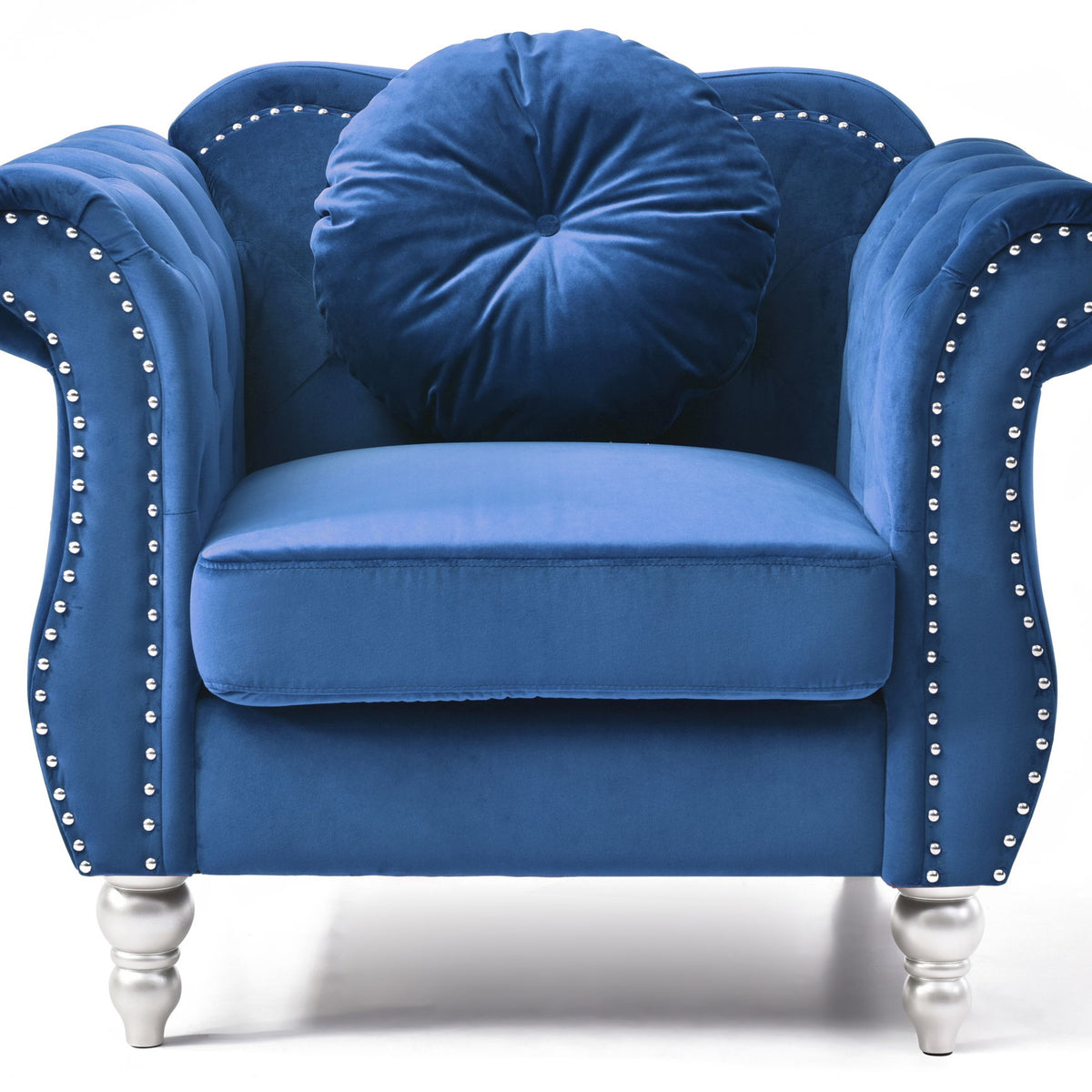 Chic Transitional Flared Arm Chair