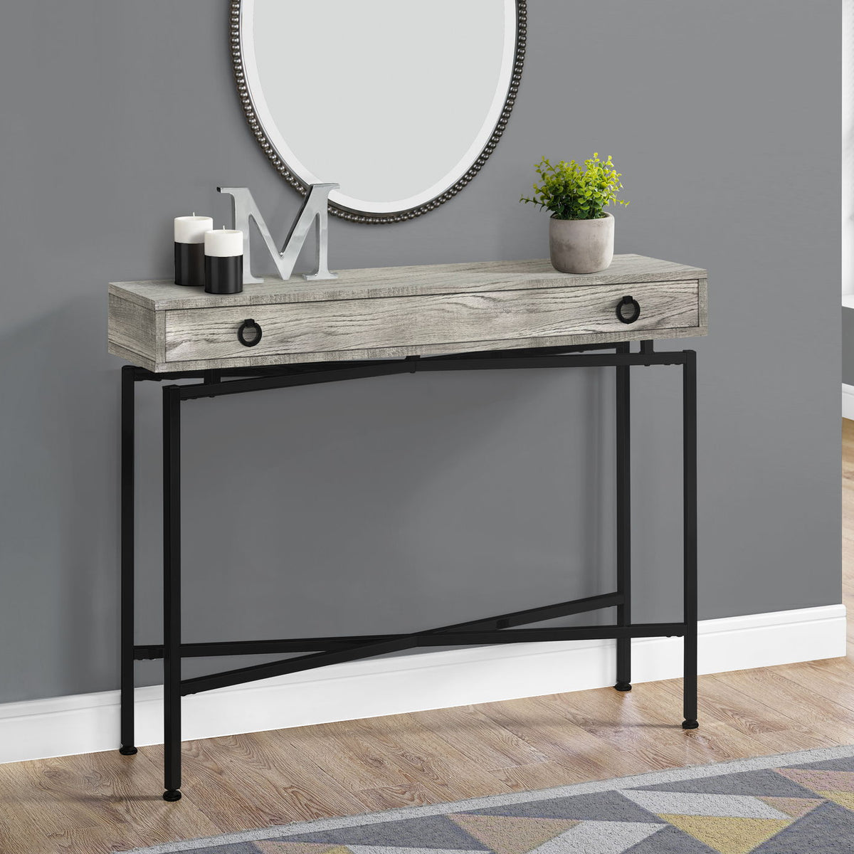 Accent Console Table For Entryway, Functional Storage Drawer
