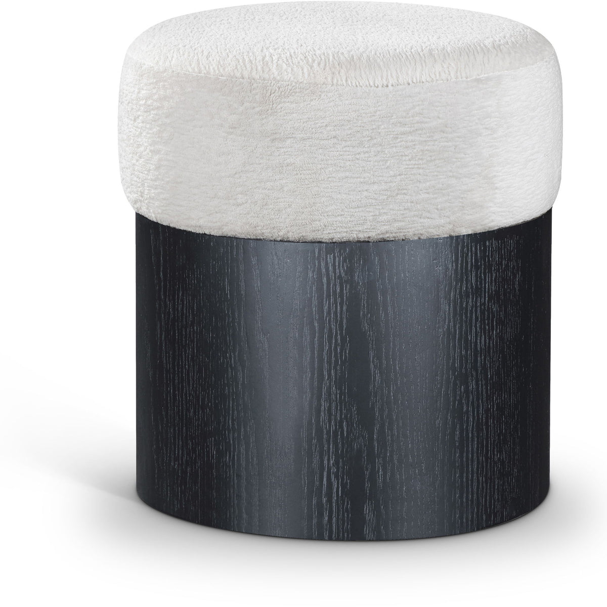 Nimes - Ottoman / Stool With Black Base