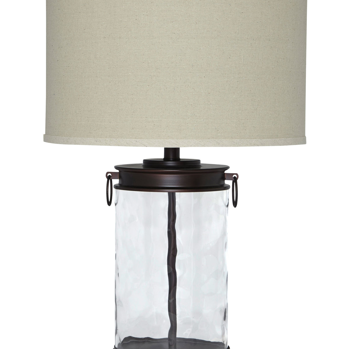 Tailynn - Glass Table Lamp  - Clear / Bronze Finish