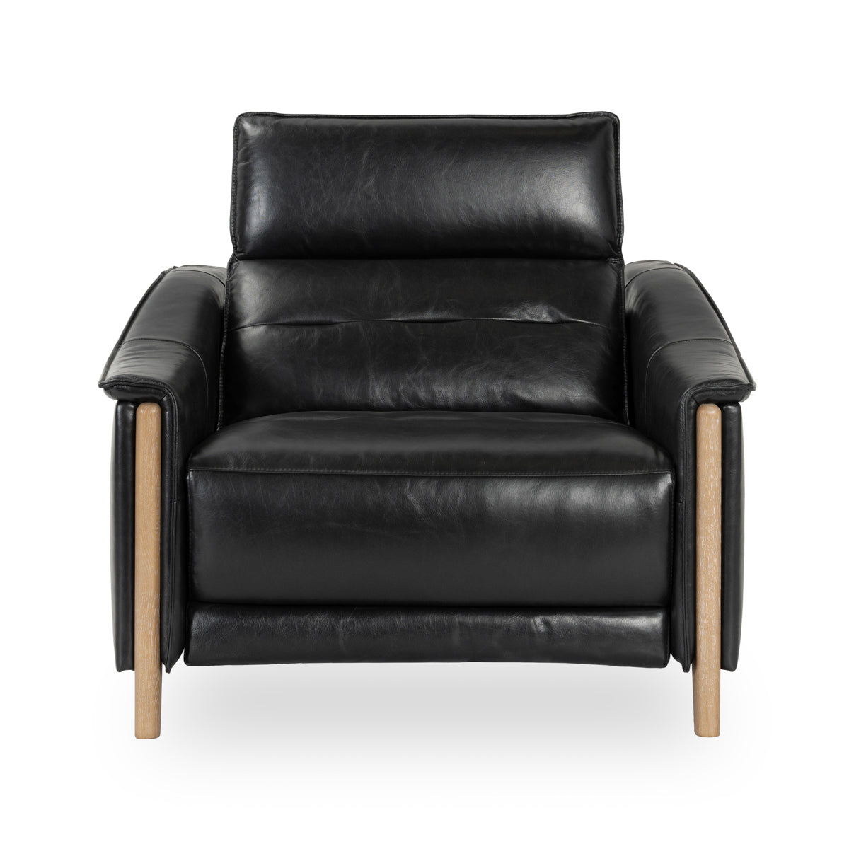 Cullman - Leather Power Recliner Accent Chair - Black
