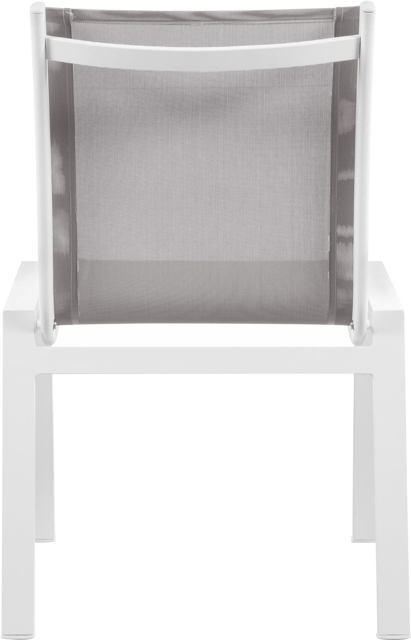 Nizuc - Outdoor Patio Dining Chair With White Frame (Set of 2)