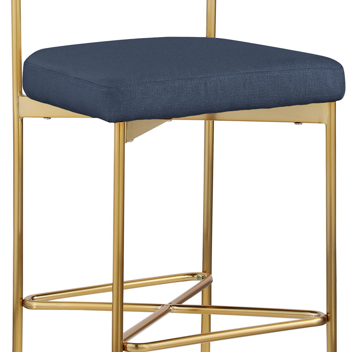 Rivage - Durable Stool With Gold Frame (Set of 2)