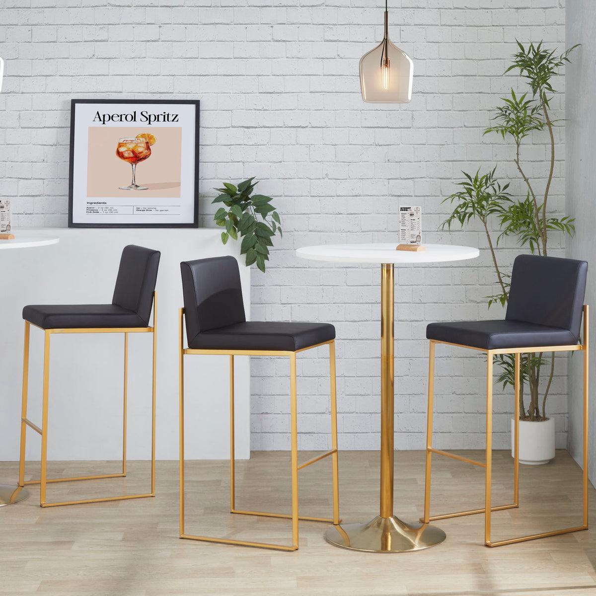 Fuji - Contemporary Design High Back Barstool