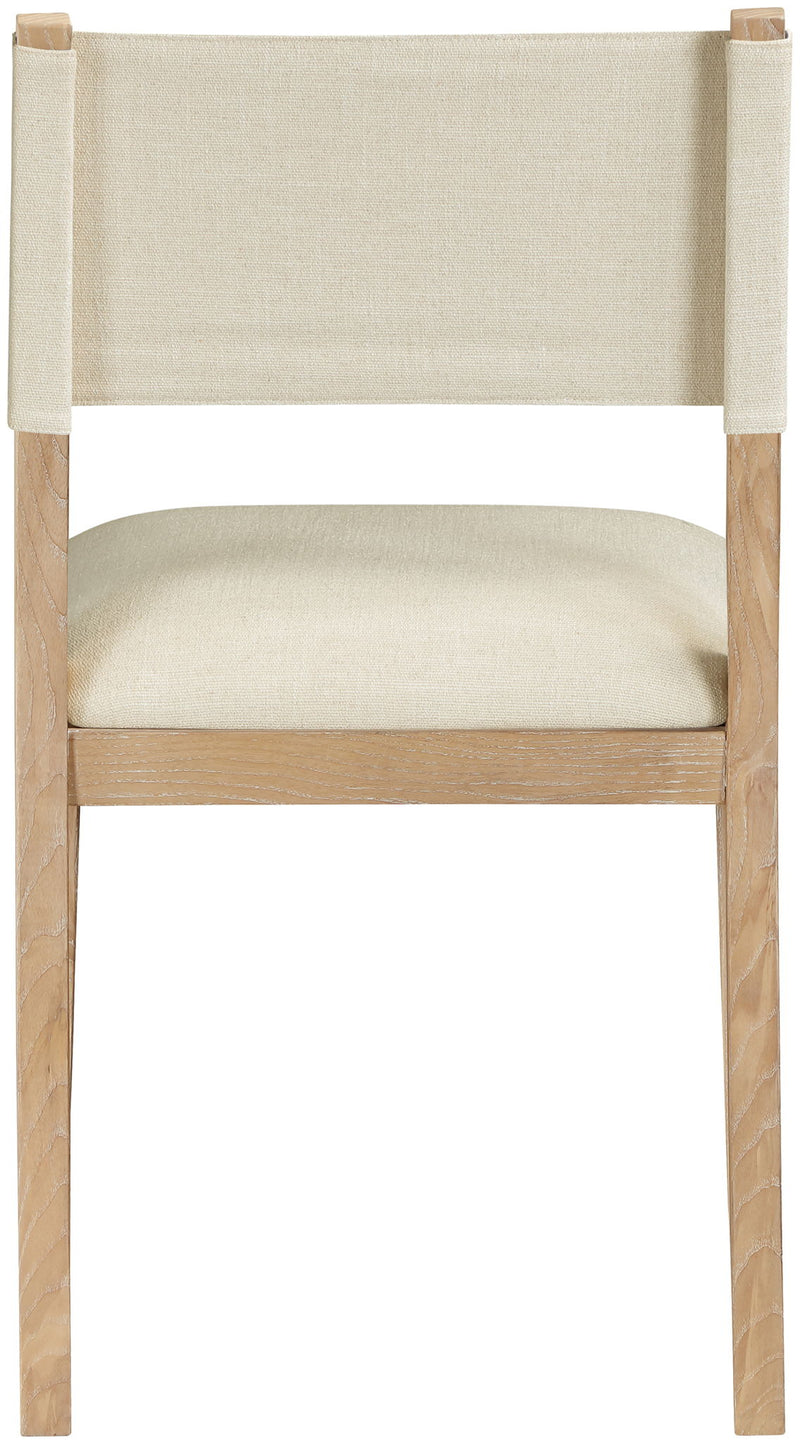 Avon - Linen Textured Performance Fabric Upholstered Dining Side Chair (Set of 2)