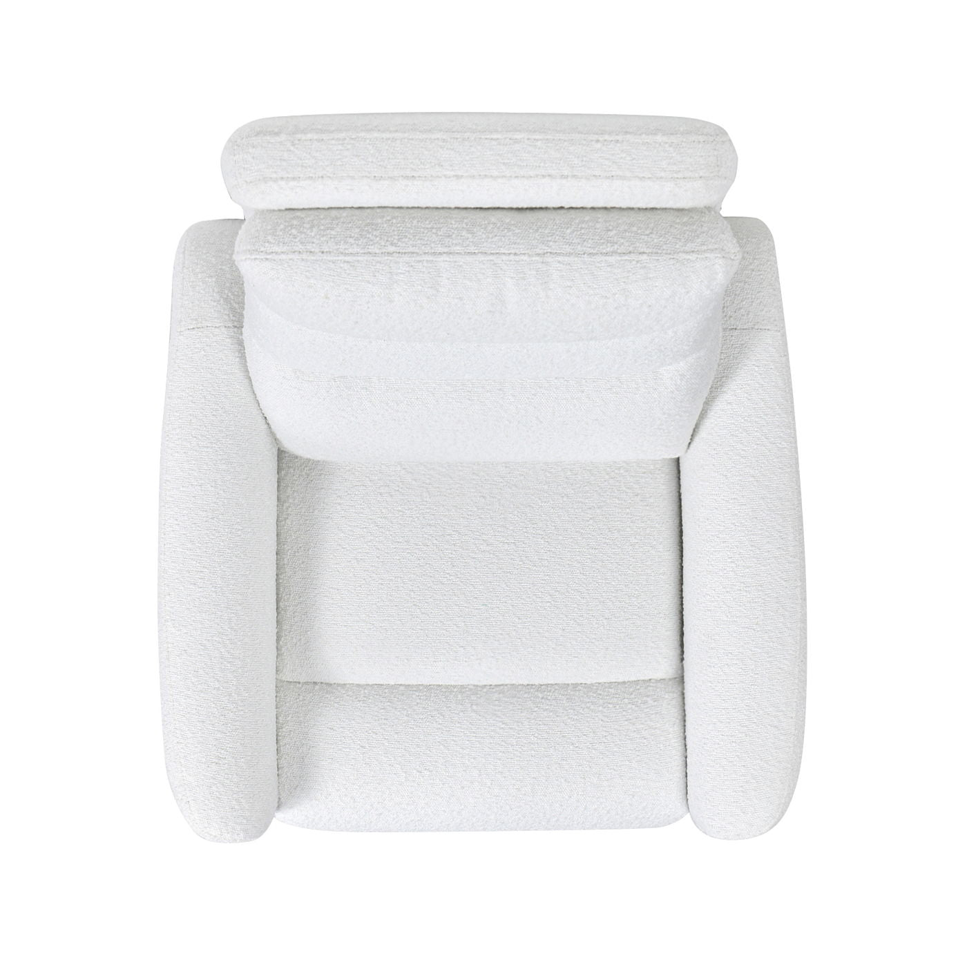 Bloomy - High Back Power Recliner Motion Chair - Chiffon White