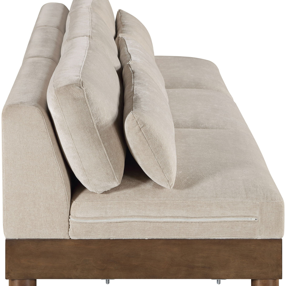 Turin - Chenille Fabric Upholstered Modular Sectional - Taupe