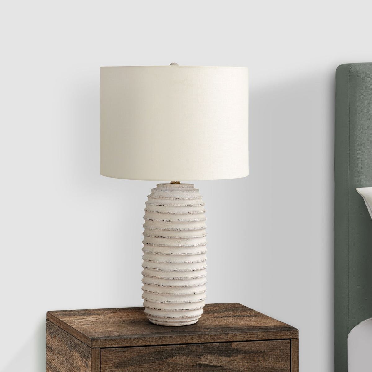 Lighting, Table Lamp, Resin, Transitional - Cream