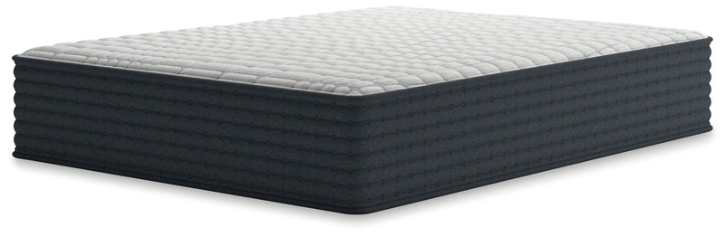 Hybrid 1300 mattress with white quilted top and dark edge