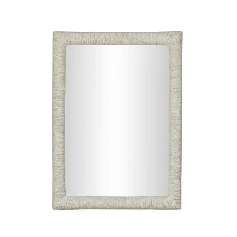 Orpheus - 34" x 47" Ribbed Rectangular Wall Mirror - Faux Stone