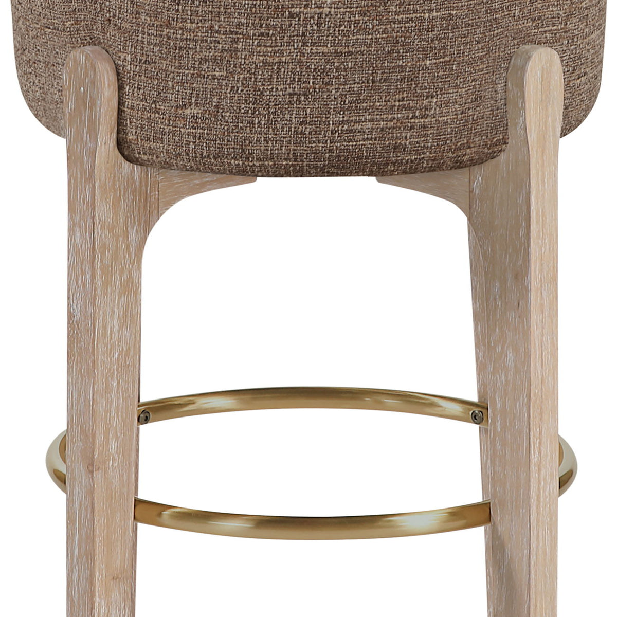 Torino - Backless Counter Stool With Brushed Natural Base (Set of 2)