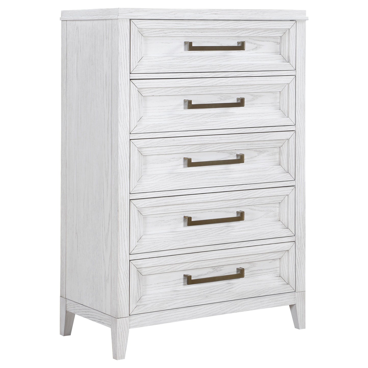 Marielle - 5-Drawer Bedroom Chest - Distressed White