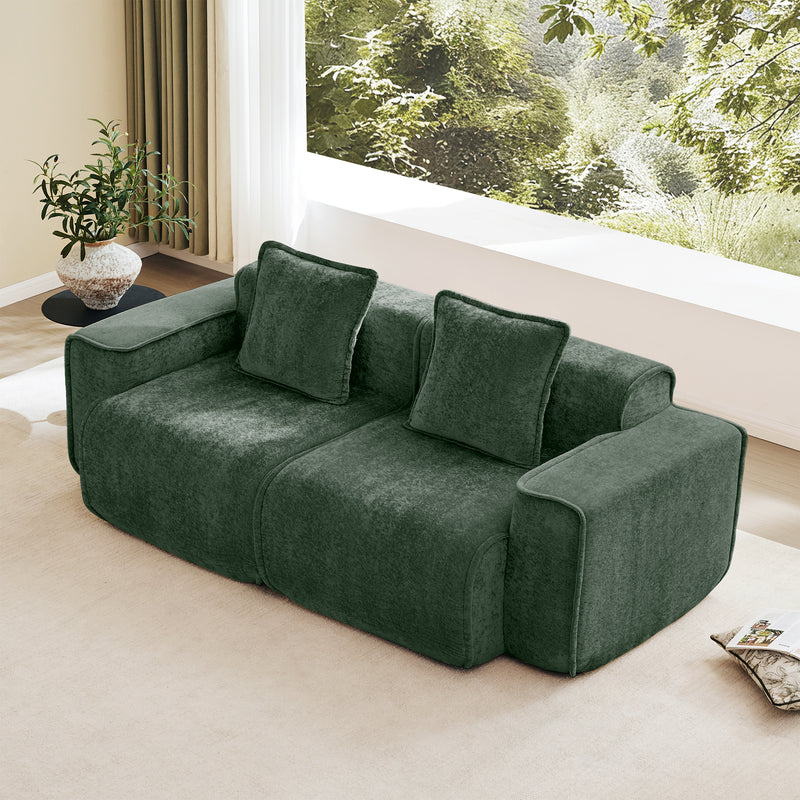 Harrison Left/Right-Facing Sofa - Green Velvet
