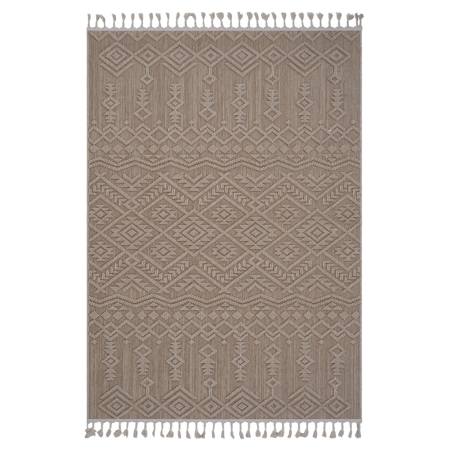 Guros - 8' X 10' Traditional Indoor / Outdoor Area Rug - Natural
