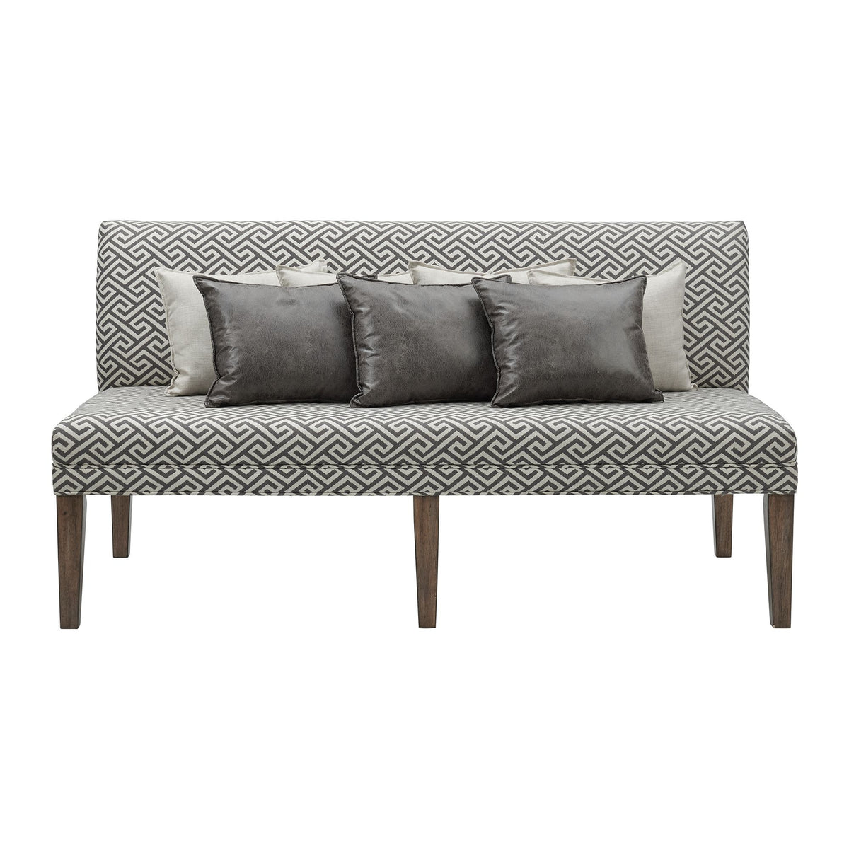 Gramercy - Upholstered Dining Settee - Dark Brown
