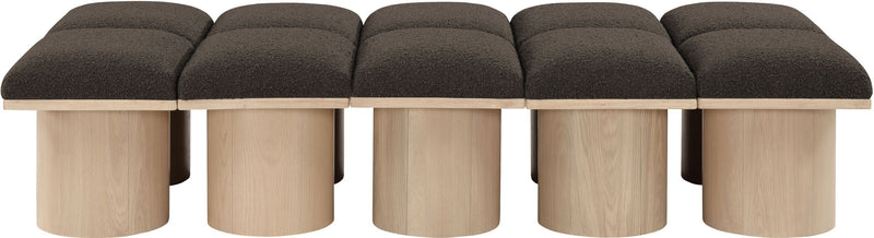 Pavilion - 10 Piece Modular Bench With Natural Base