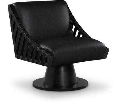 Millwin - Swivel Accent Chair With Black Base
